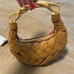 JW Pei Orla Weave Handbag- brown